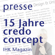 15 Jahre Credo Concept Communication presse artikel IHK